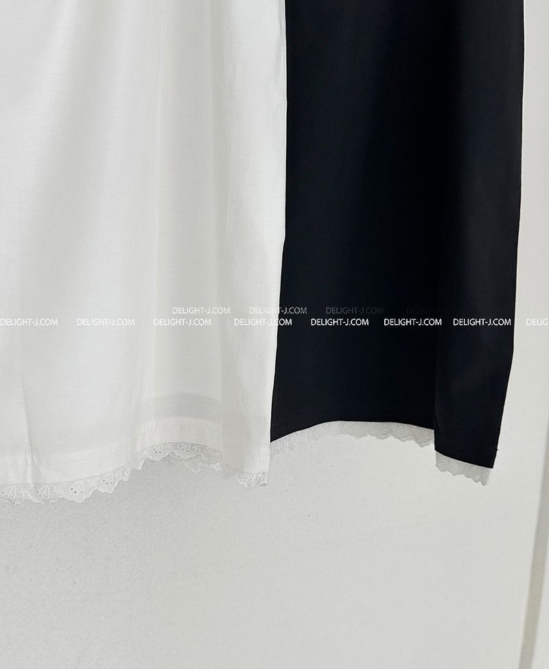 lace string maxi long skirt