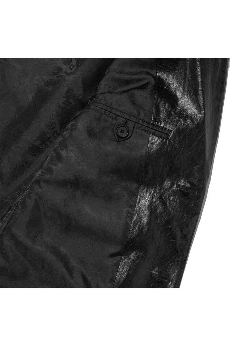 FLIP Crack Leather Blazer_Black