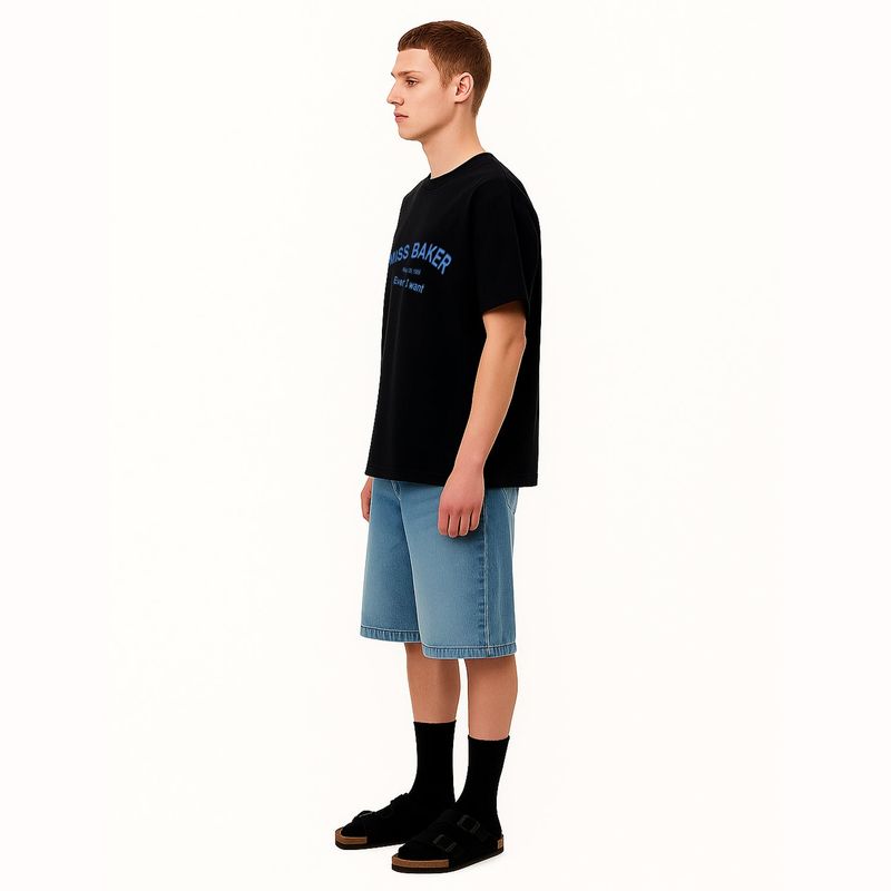 アーチロゴチェーンニードルTシャツ ブラック(MAN)