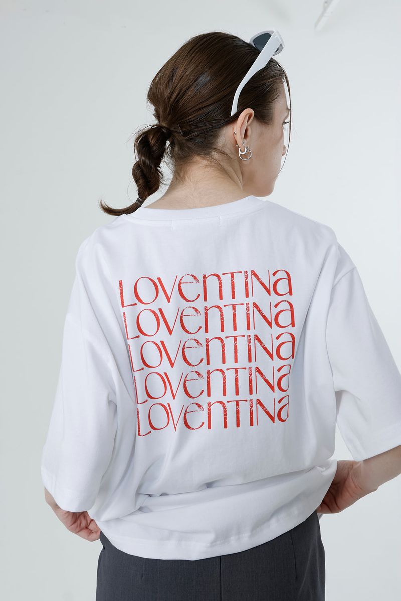 MULTI PRINTING T-SHIRT LIZE_WHITE