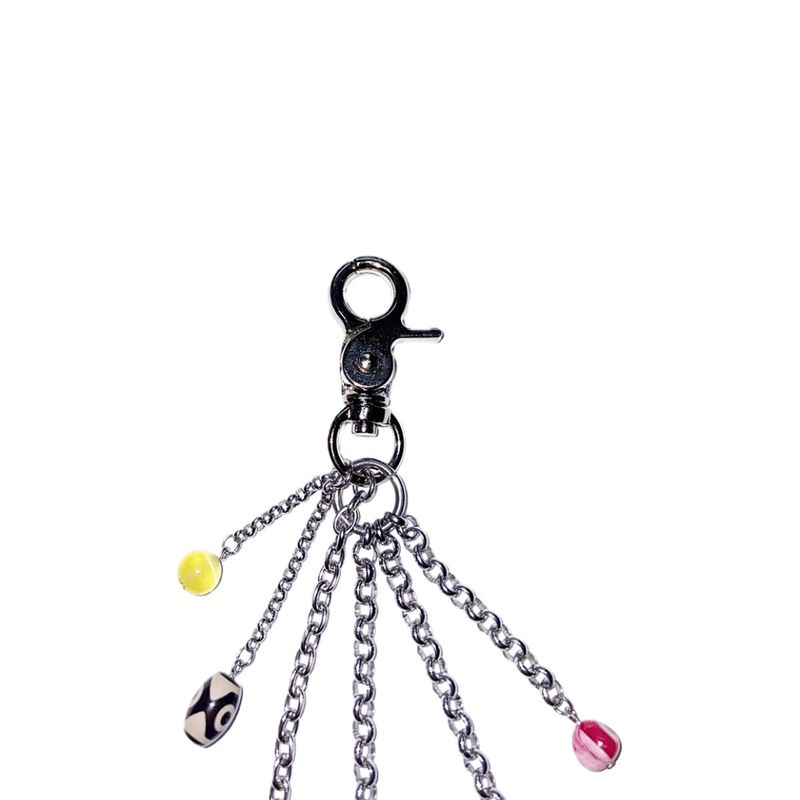 gemstone chain keyring 002