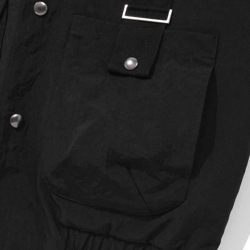 ヘリテージナイロンワークジャケット/ブラック
