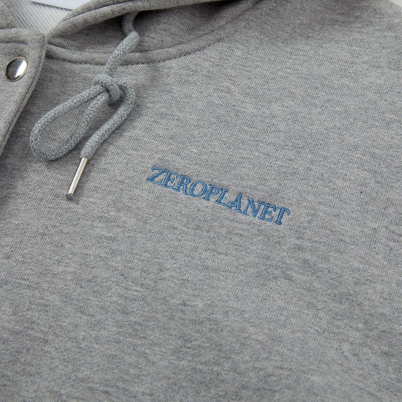 ベースボールフードジャケット/Baseball Hoodie Jacket [GREY]