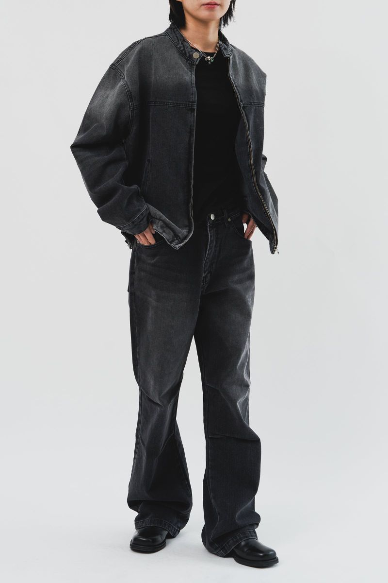 Anti Biker Denim Jacket (3color)