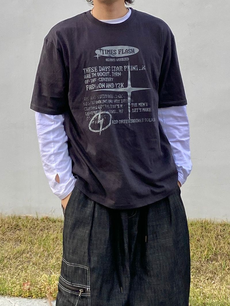Times printing short sleeve T 2C