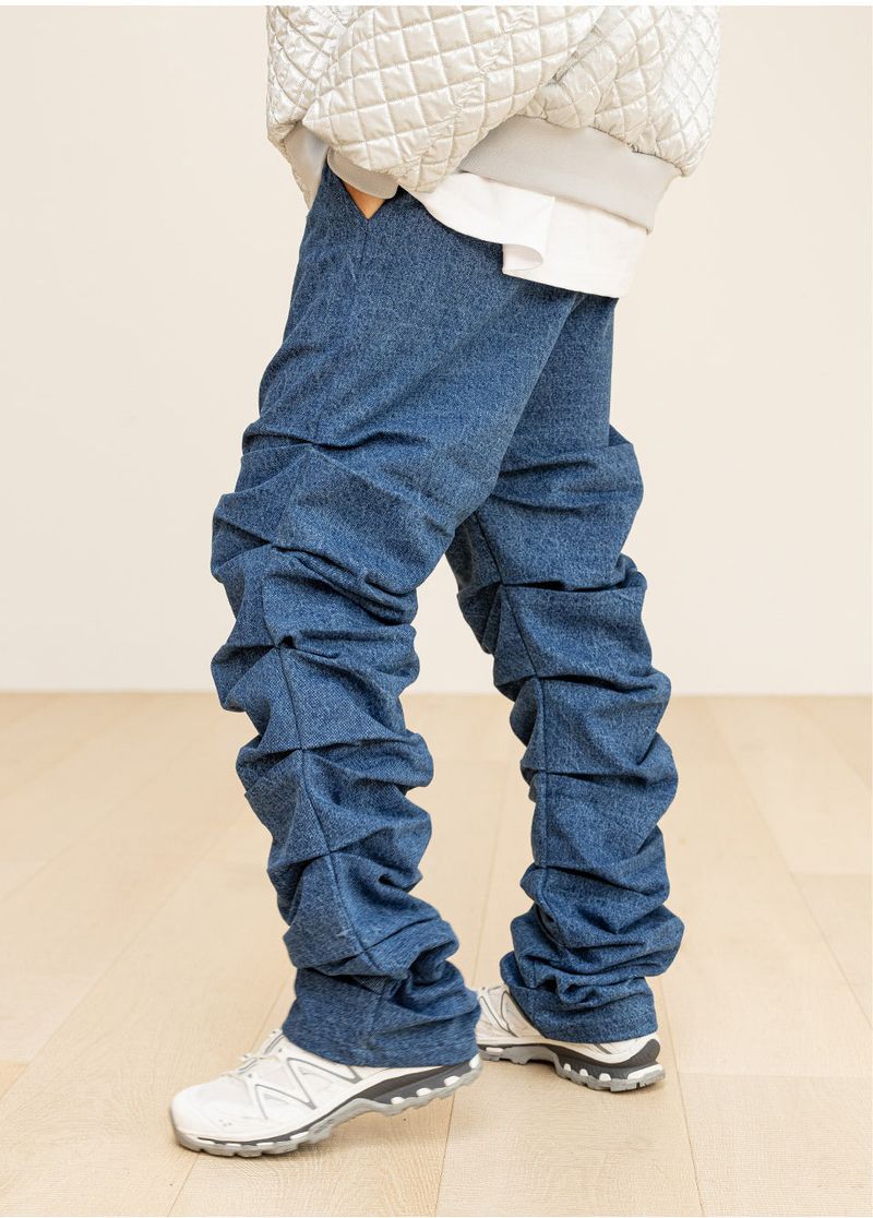 CRUMBLE DENIM PANTS