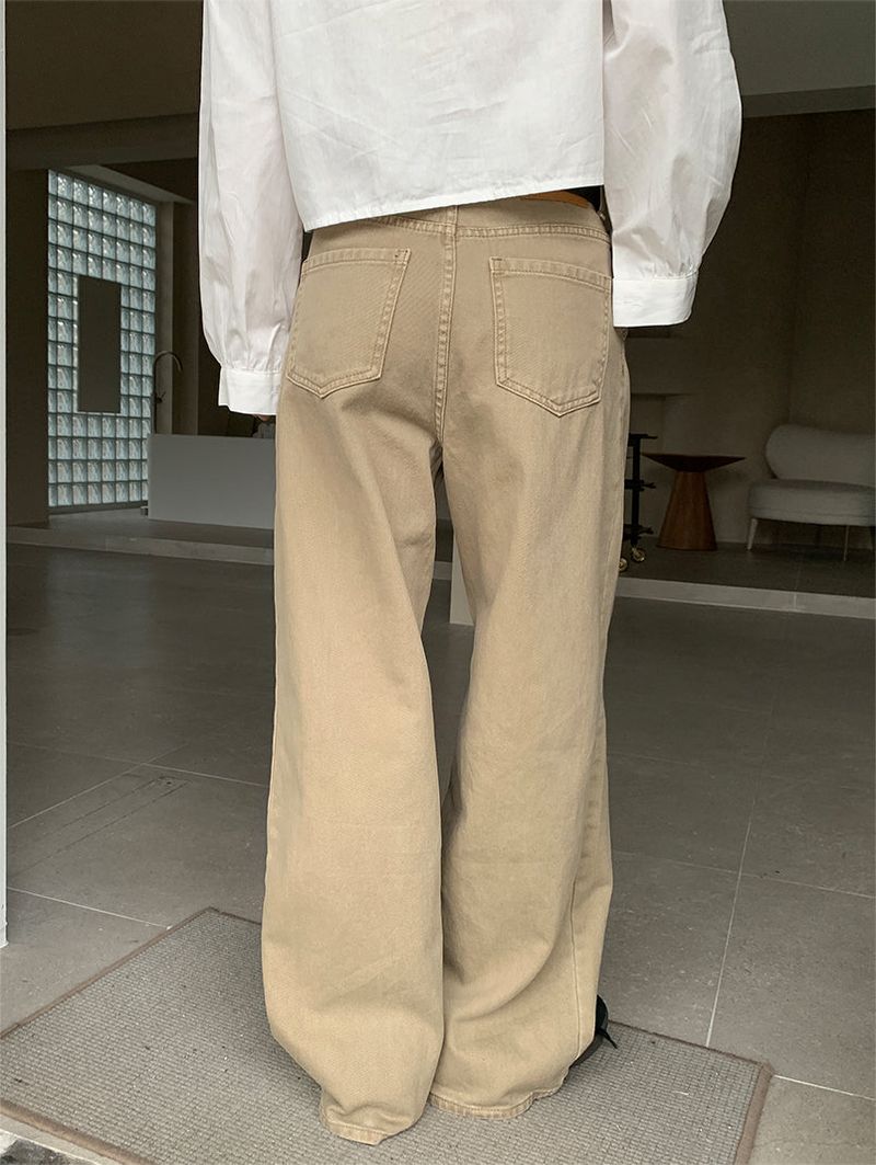 PLAIN WASHED PINTUCK PANTS (2C)