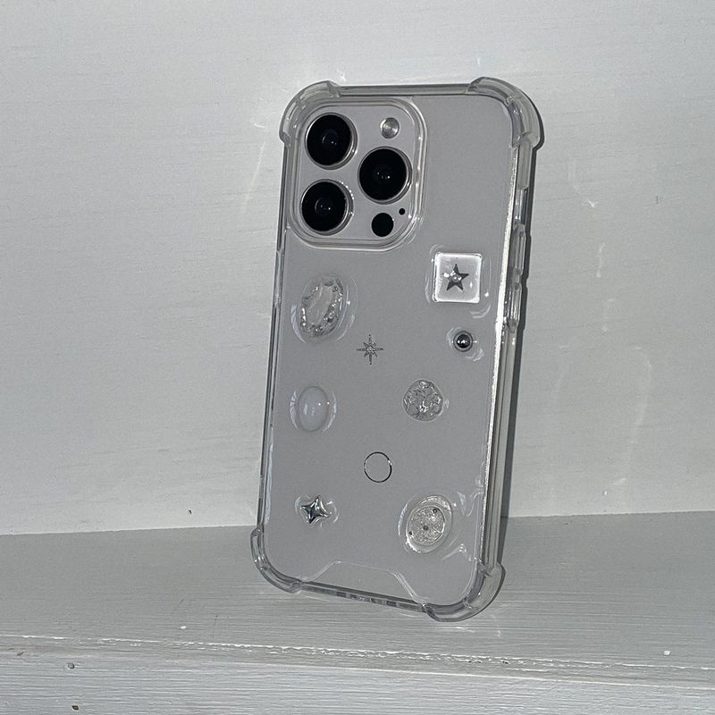 [made]silver twinkle ver resin phone case 
