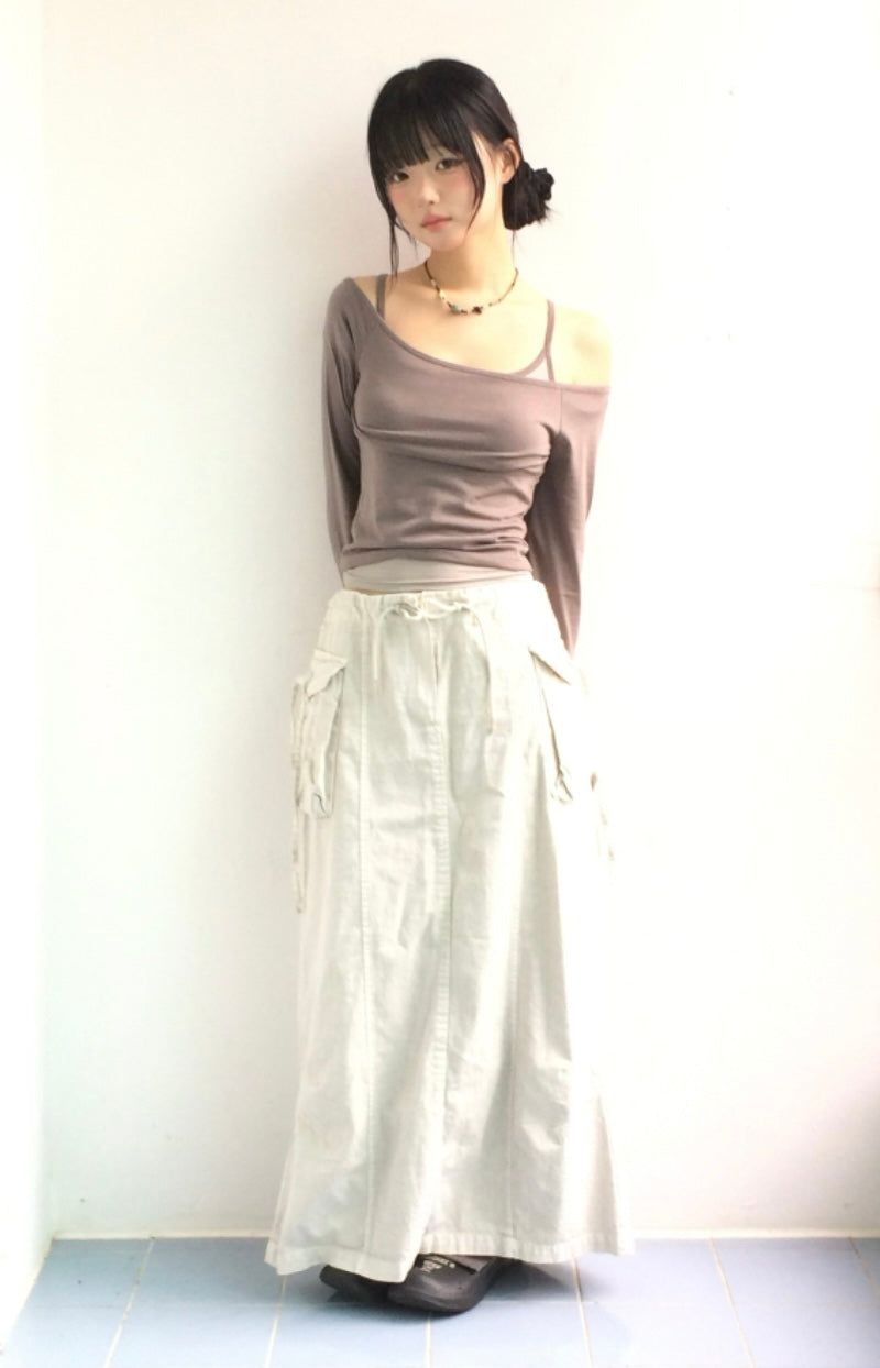 Striped mood layered t