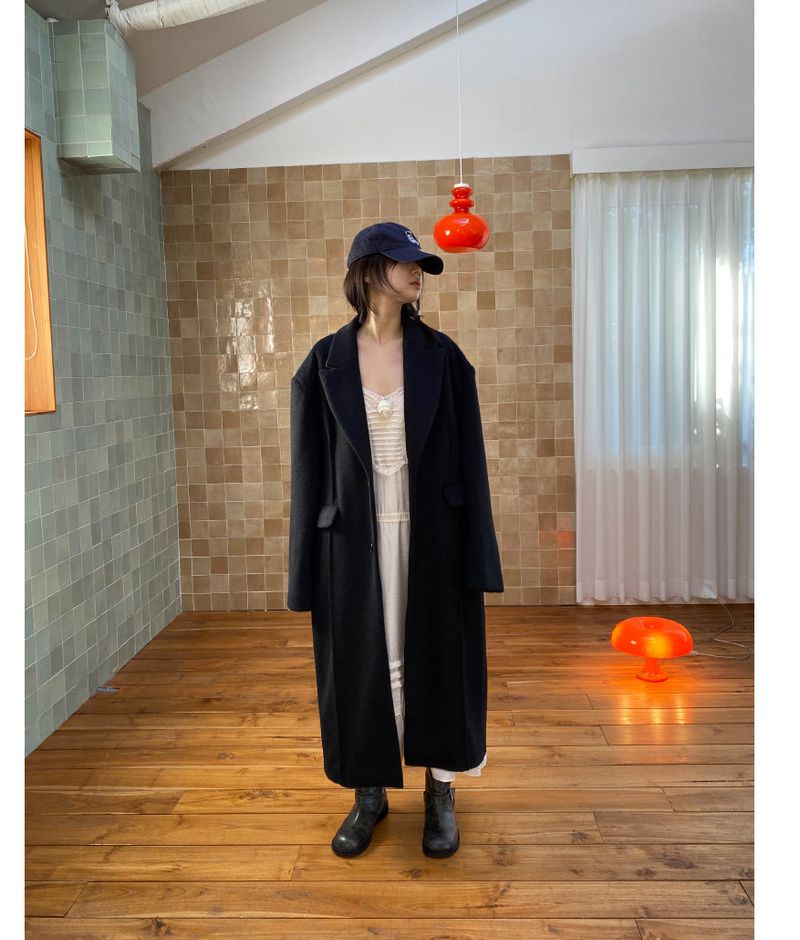 gentleman single maxi coat