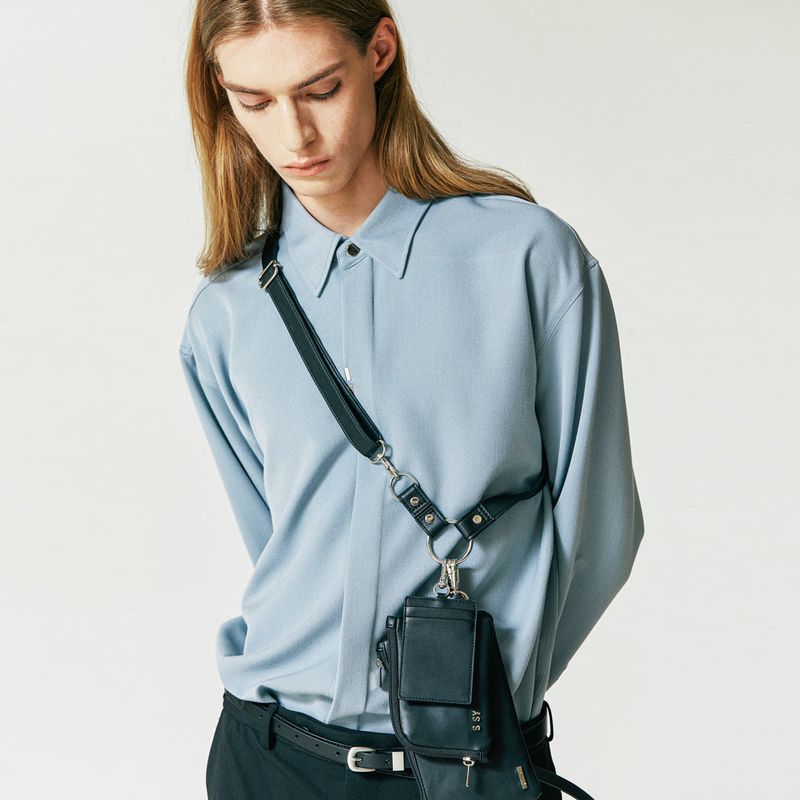 VERTICAL TIP BASIC SHIRT SKY BLUE