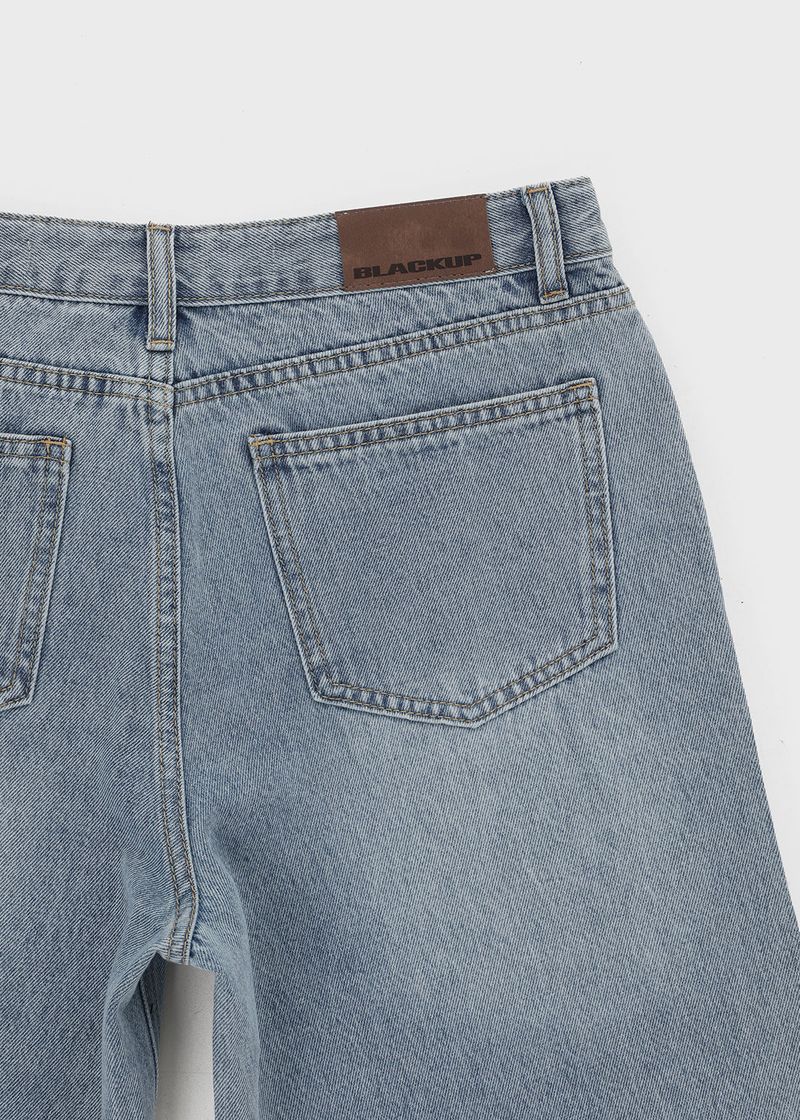 [B-DENIM] SUMMER WASHED BERMUDA JEANS 055