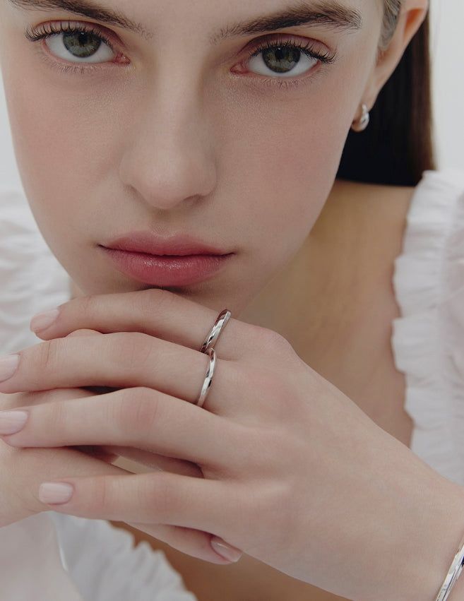 hyeres lor（イエール・ロール）の「26SS★ Truvion Silver Ring M（Accessories）」