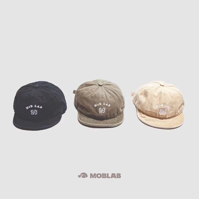 MOBLAB Short-brimmed Washed Cap