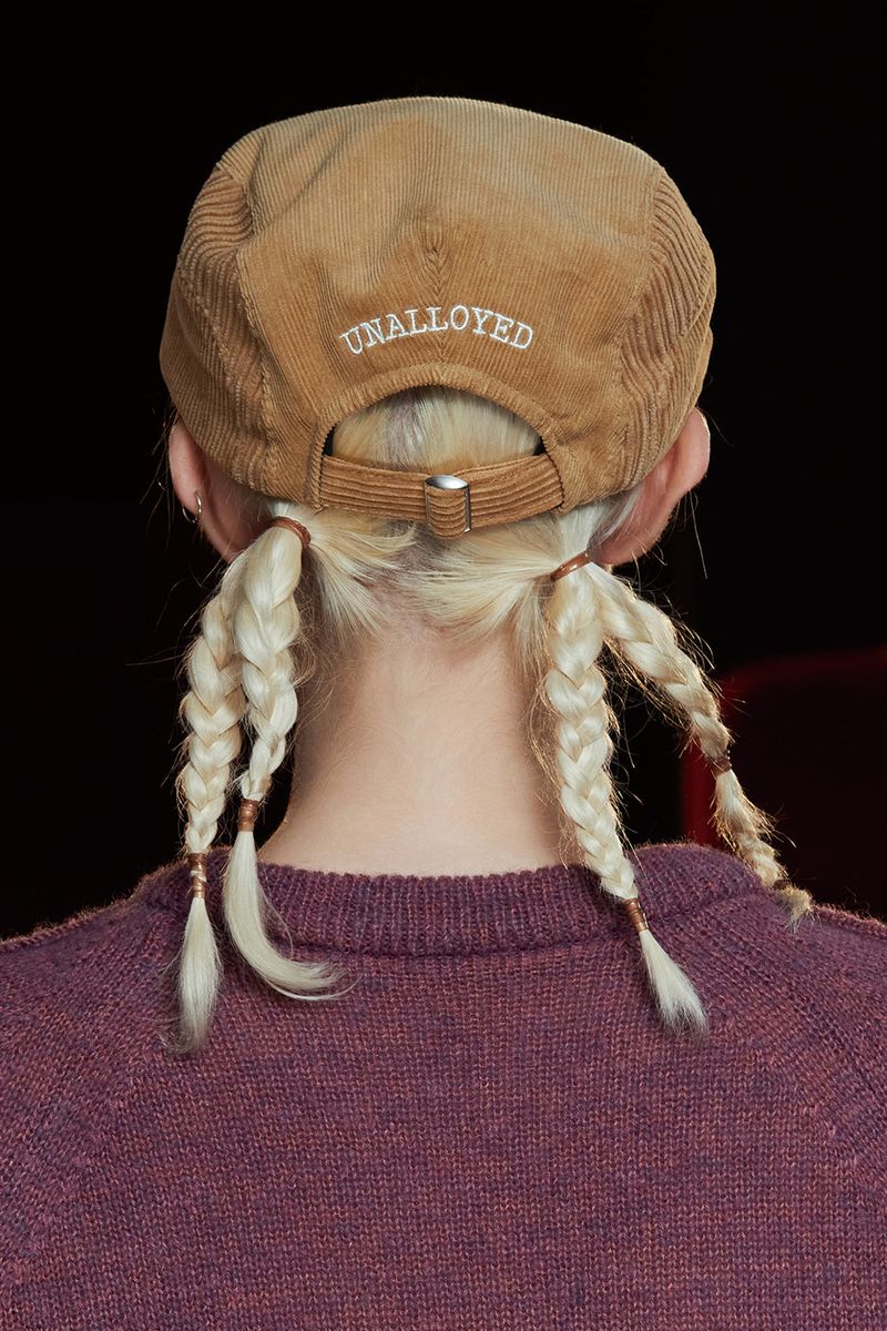 LOGO CORDUROY HUNTING CAP / BEIGE