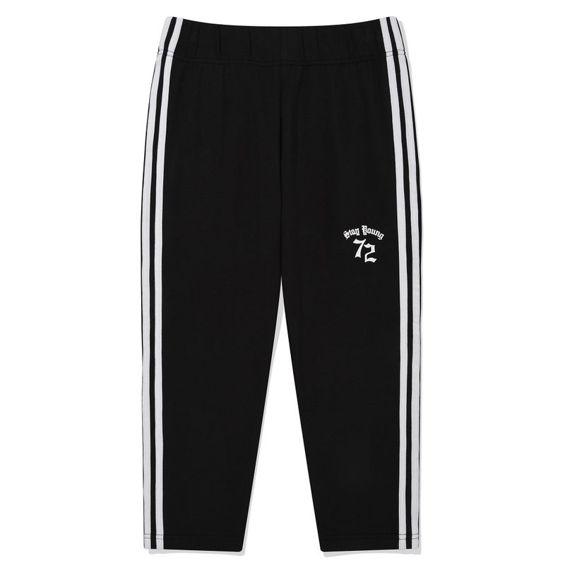 LINE POINT SHORT LEGGINGS [BLACK]