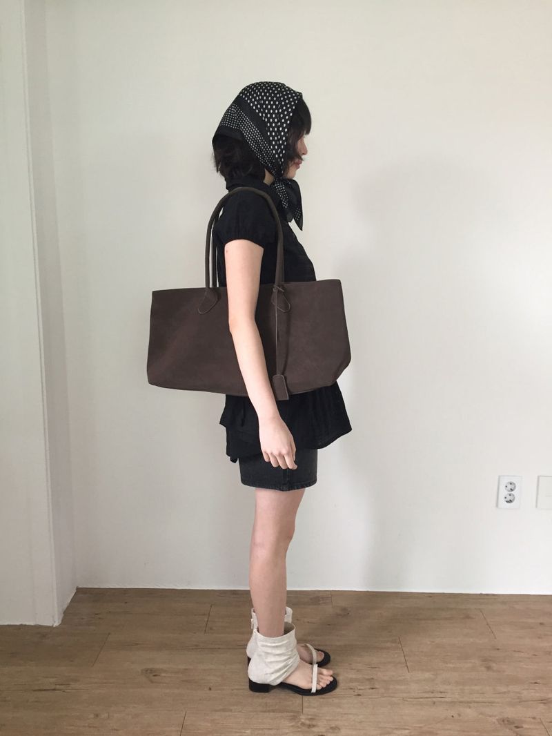 Suede square bag (3color)