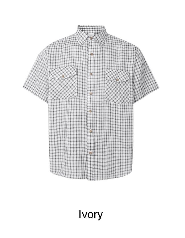 Cron two-pocket check shirt