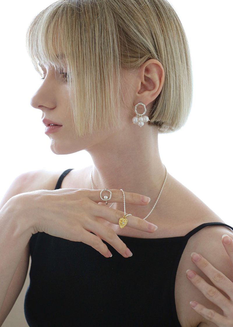 silver925 bubble earring SV