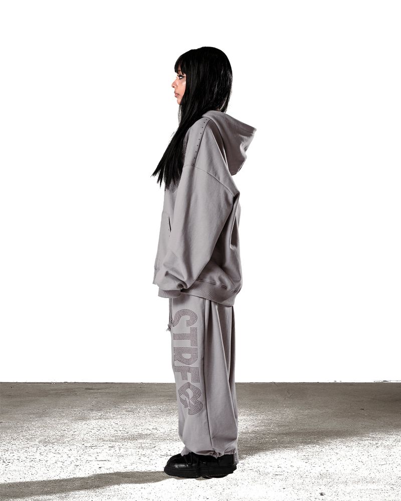 NO STRESS HOTFIX SET SWEATPANTS ASH GRAY