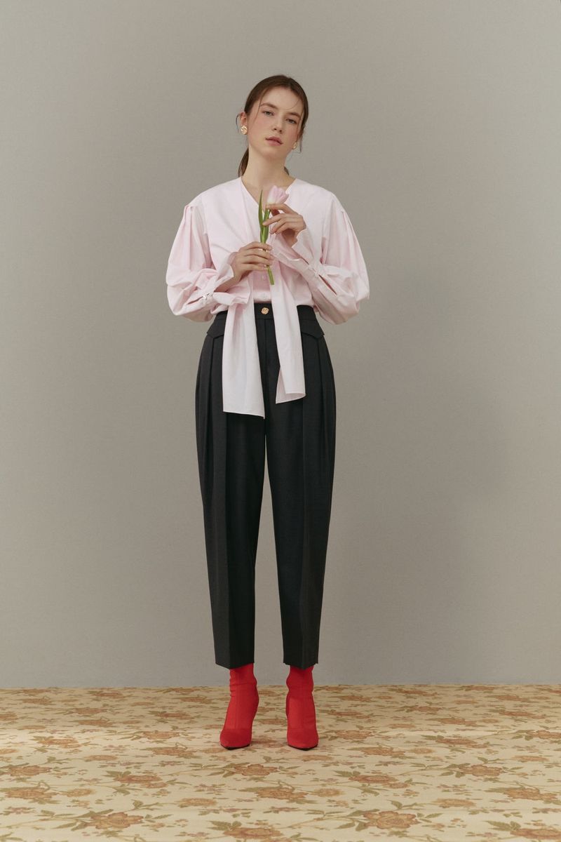 Gold button pants