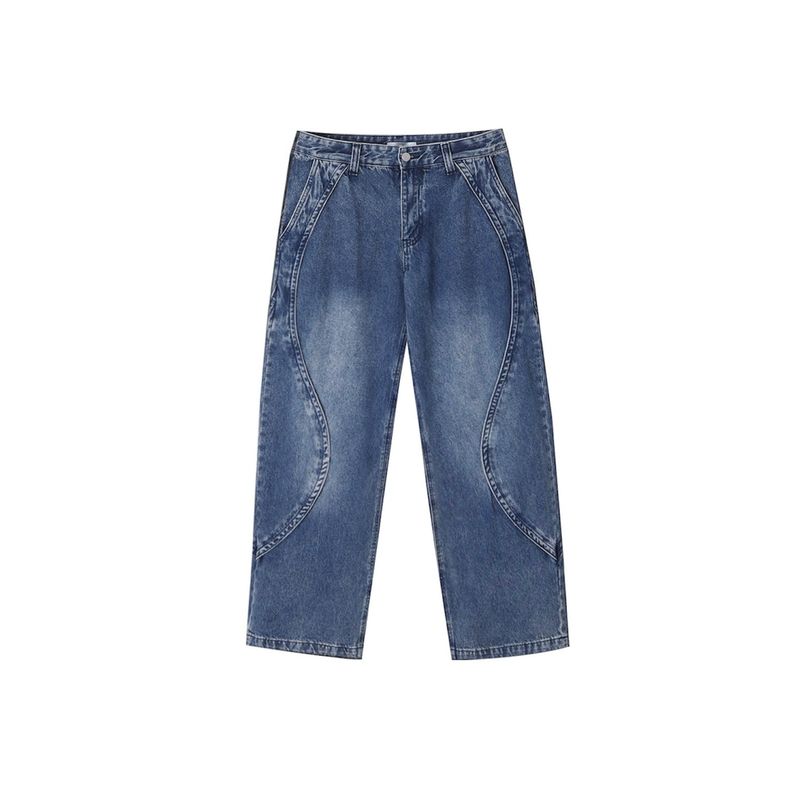 Trip Curved Denim Pants (2 Colors)