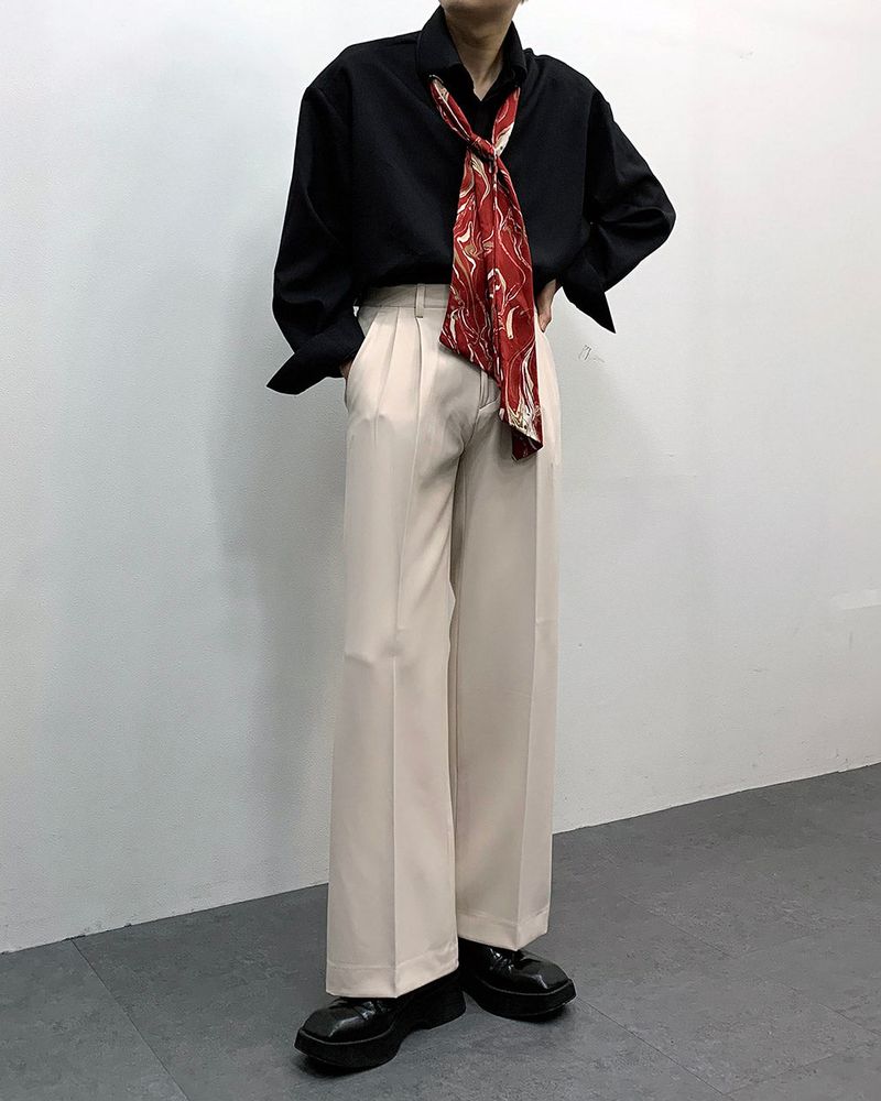 MO Marvel Scarf Eyelet Shirt (3 colors)