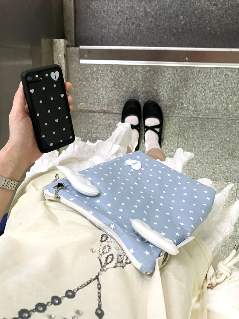 Koi cross bag - Angel star (sky blue)