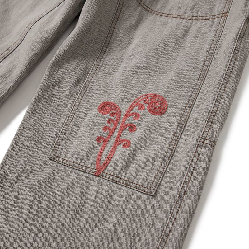 Ptery double knee pants / Light gray