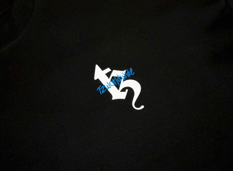 TZ GRAFFITI OVERSIZED TEE - BLACK