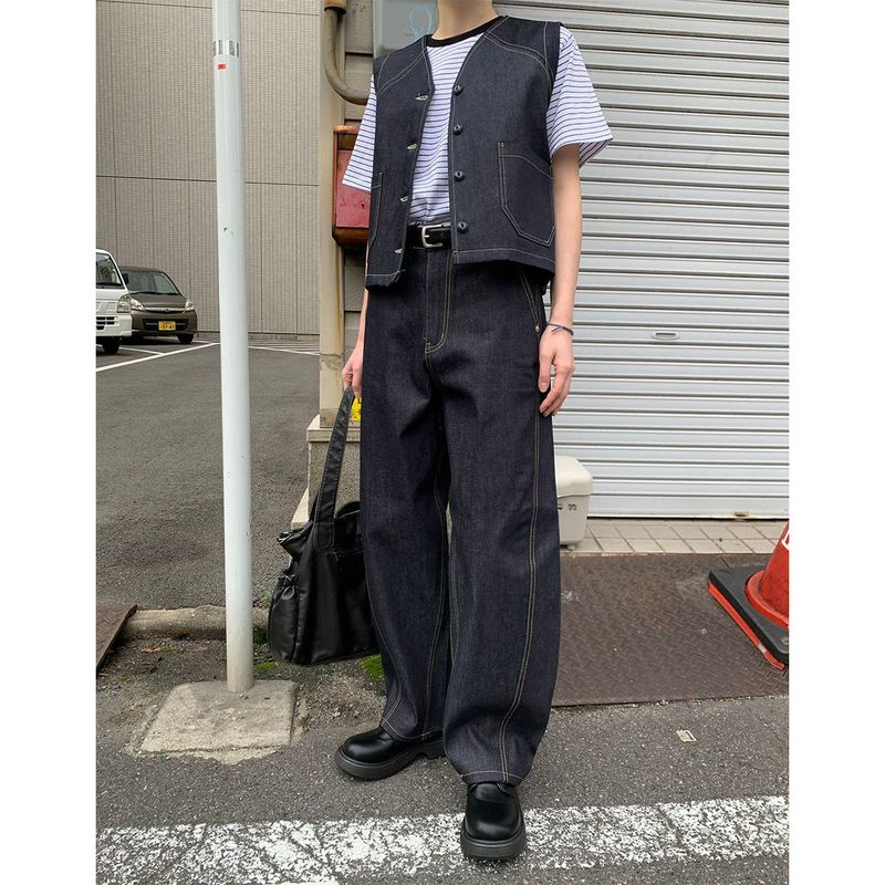 mirinaero(ミリネロ)の「Nico Curve Denim Pants(Pants)」