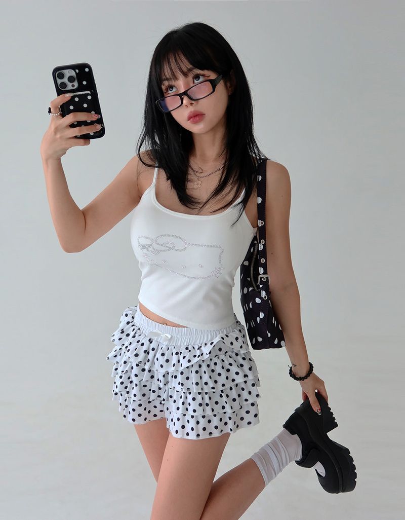 Dot dot cancan frill shorts