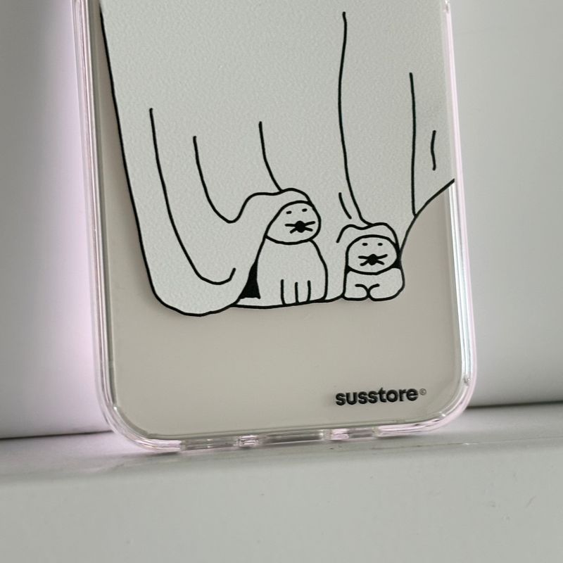 The cat that became a nun phone case