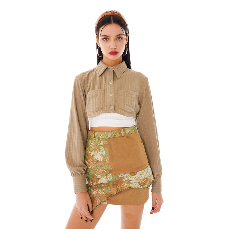 OTHER-worldly（アザーワールドリー）の「Knit Bolero Shirt [Pearl Beige]（Tops）」