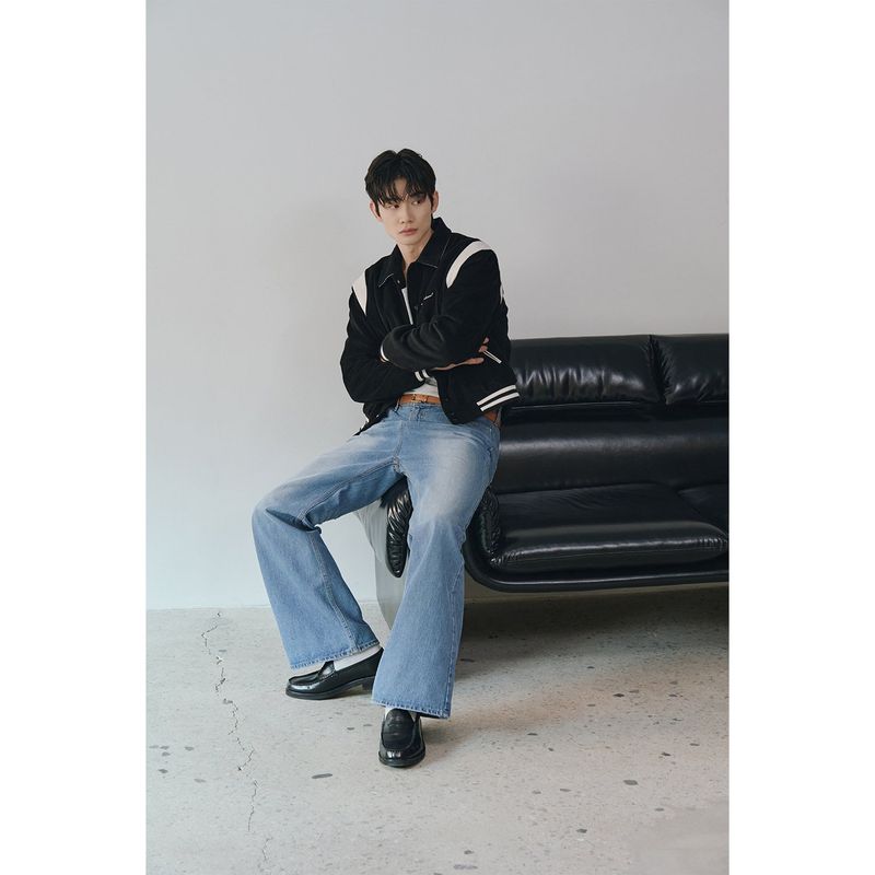 Signature varcity jacket(Black)