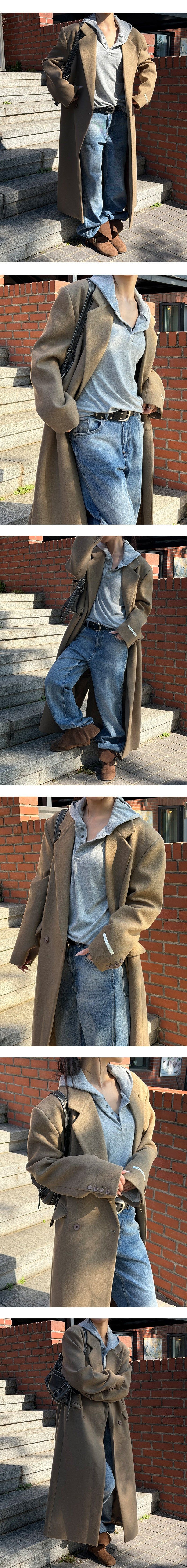 [Unisex] Max double long coat(2color) 