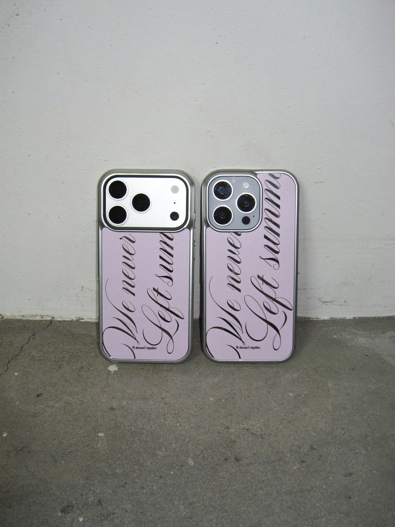 We never left summer phone case (Pink)