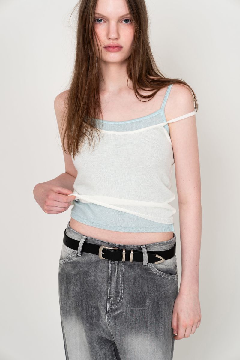 THEOHYOU（ザオユ）の「SUMMER SLEEVELESS (WHITE)（Tops）」