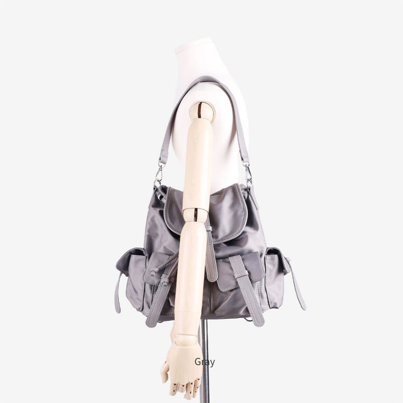 Diora Leather Two Pocket Backpack