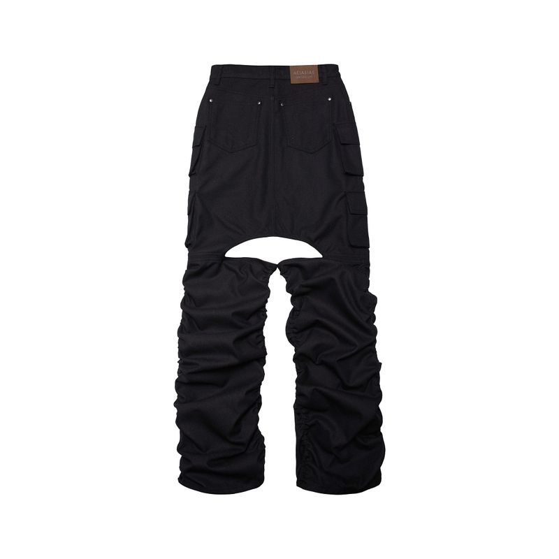 SKIRT PANTS [BLACK]
