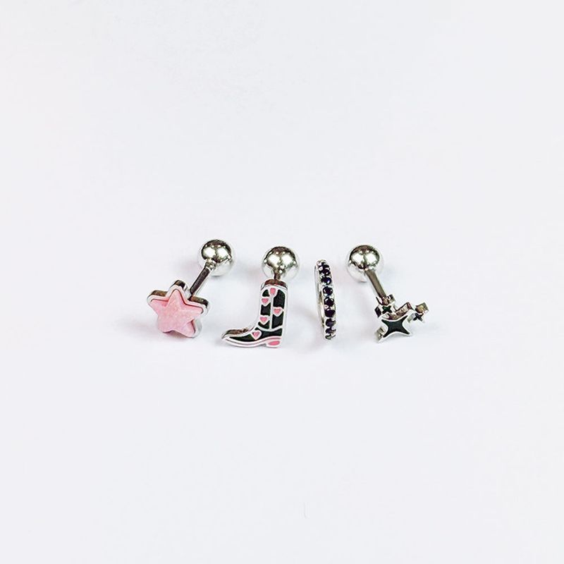 [SET] Funky Boots Star Piercing