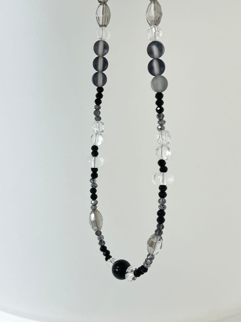 MADE aqua black necklace