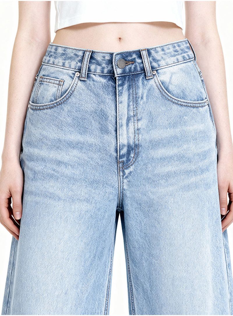 [Unisex] BTB : WAVE WAVE WASHING JEANS [LIGHT BLUE CORE]
