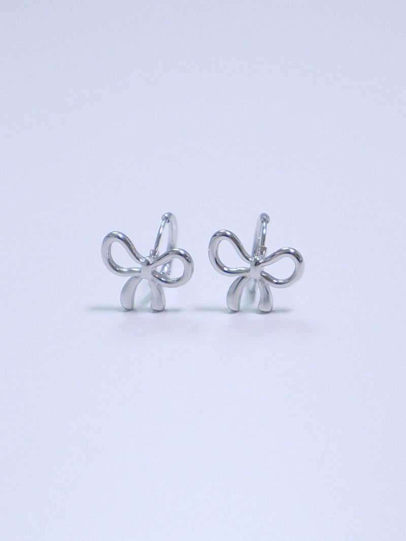 All surgical steel ribbon ring earrings