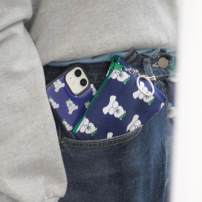Cucumber Lover pattern keyring pouch(mini)