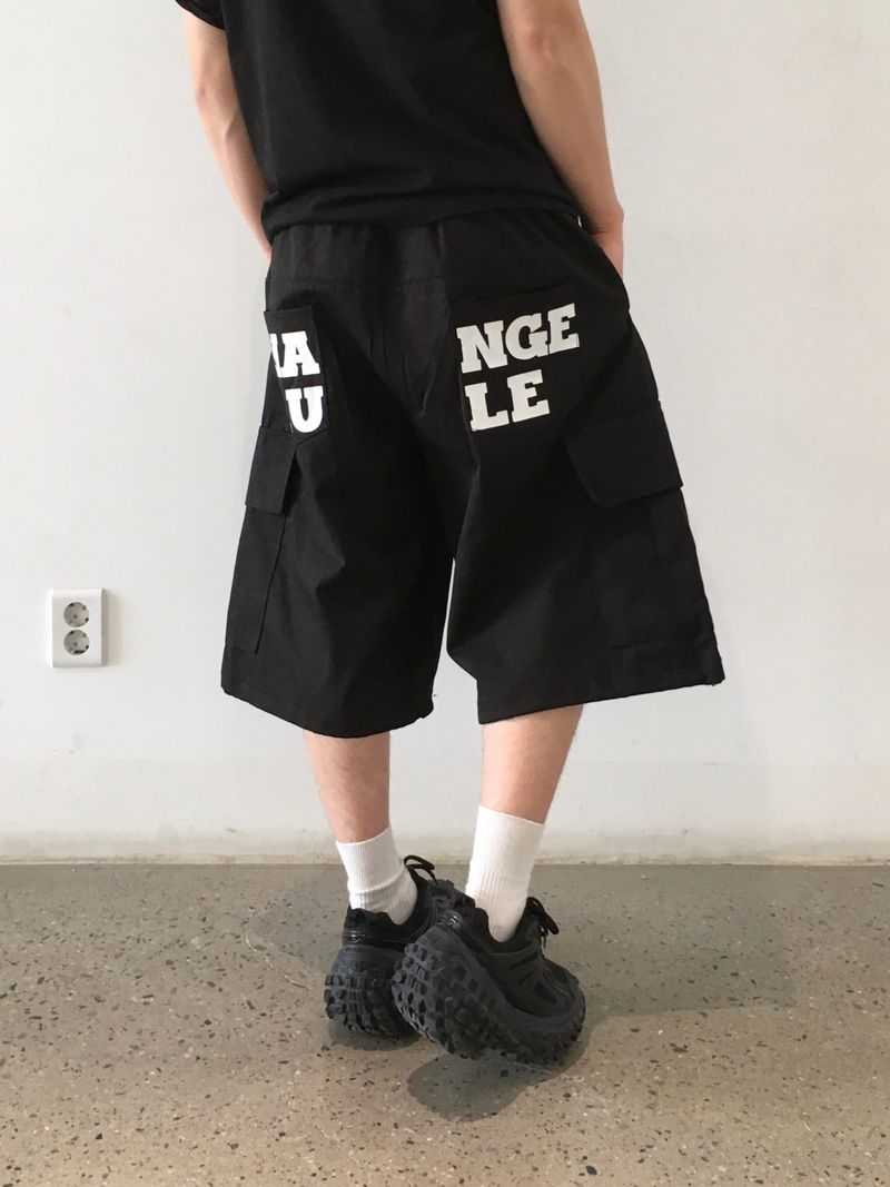 Change Back Hip Pocket Cargo Bermuda Pants 4C