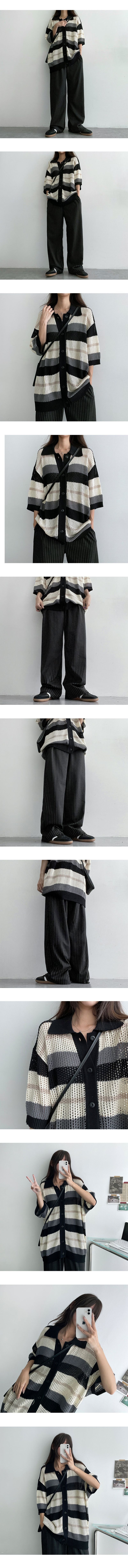 Sit Stripe Banding Pants