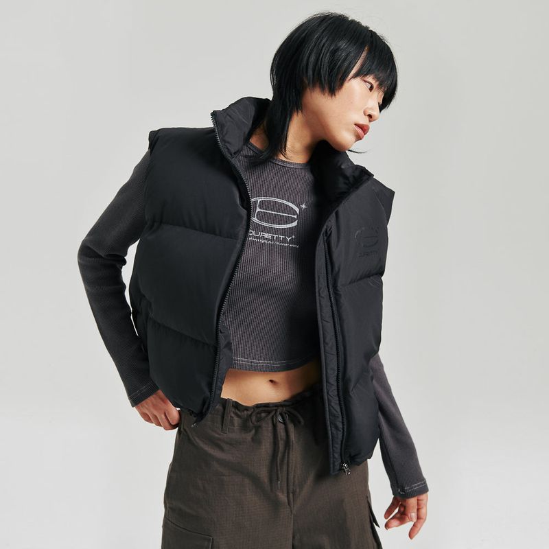 C BASIC PUFFER VEST_BLACK