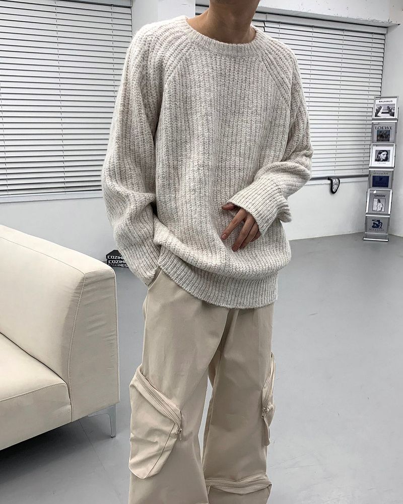 COZINESS（コジネス）の「CR Brush Wool Raglan Knit (4 colors)（Tops）」
