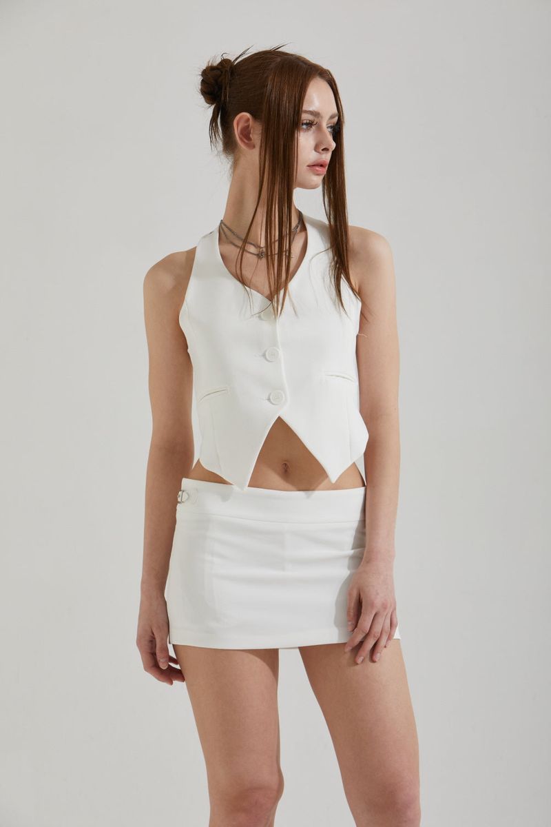 STRAP MINI SKIRT
